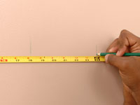 كيف ترسم خطوط على الجدران