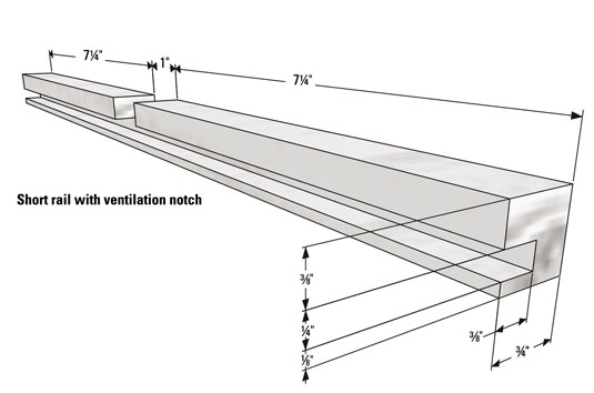 قائمة قطع الخشب لخلية نحل لانجستروث ذات ثمانية إطارات