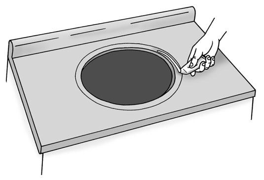 كيفية إرفاق بالوعة إلى كونترتوب الحجر