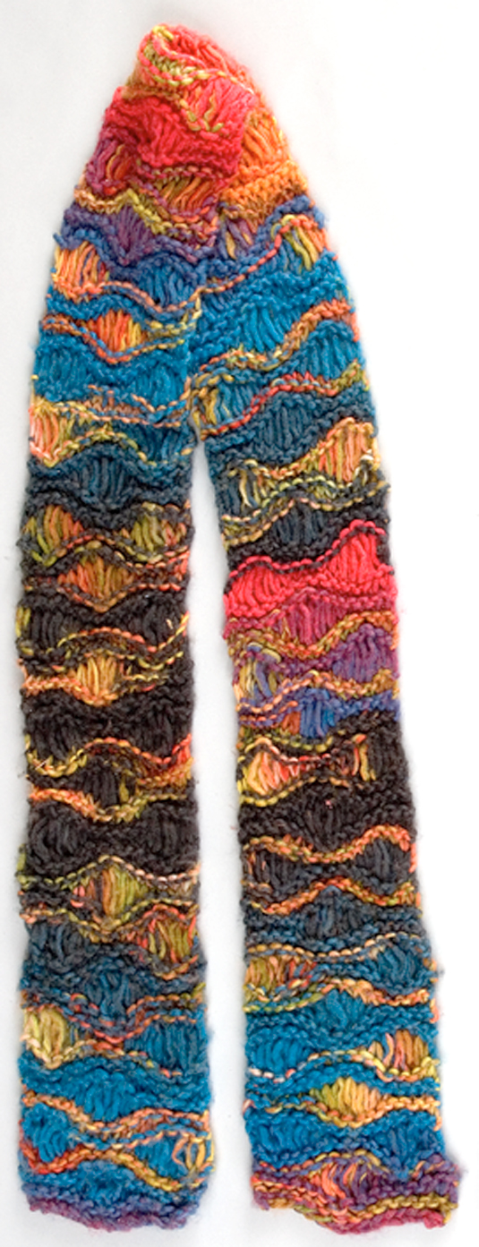 كيفية حياكة وشاح Seafoam-Stitch