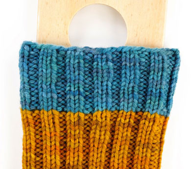 كيفية متماسكة الجوارب التمهيد Worsted