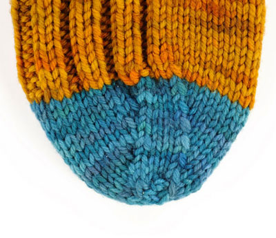 كيفية متماسكة الجوارب التمهيد Worsted