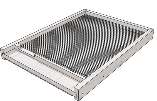 قائمة الإحصائيات والمواد الحيوية للوحة السفلية التي تم فحصها بواسطة IPM