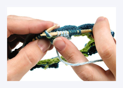 أساسيات حياكة Entrelac