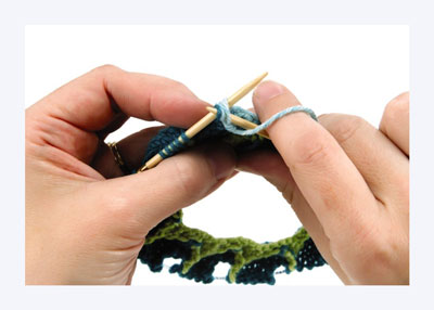 أساسيات حياكة Entrelac