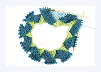 أساسيات حياكة Entrelac