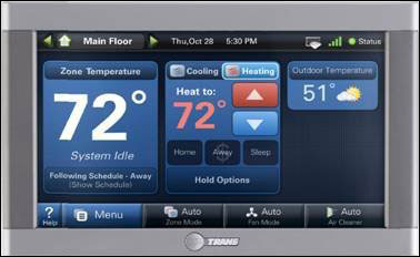 ترموستات Trane's ComfortLink الذكي