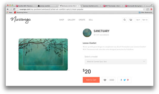 ترموستات Lennox iComfort الذكي