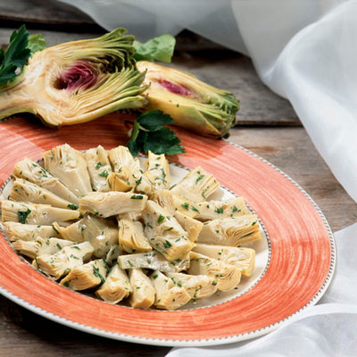 شرحات الدجاج مع الخرشوف (Scaloppine di Pollo con Carciofi)