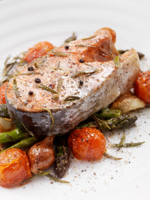 السمك مع الهليون (Pesce con gli Asparagi)